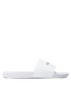 Calvin Klein Jeans Klapki Pool Slide HM0HM00455 Biały ze sklepu MODIVO w kategorii Klapki męskie - zdjęcie 171420216