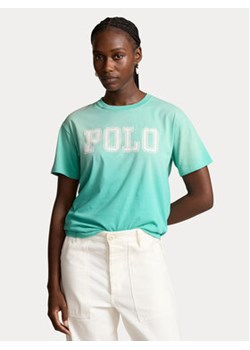Polo Ralph Lauren T-Shirt 211935591003 Zielony Regular Fit ze sklepu MODIVO w kategorii Bluzki damskie - zdjęcie 171420688