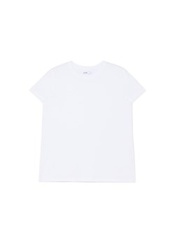Cropp - Biały T-shirt - biały ze sklepu Cropp w kategorii Bluzki damskie - zdjęcie 171421547