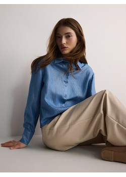 Reserved - Koszula z metalizowaną nitką - jasnoniebieski ze sklepu Reserved w kategorii Koszule damskie - zdjęcie 171422397