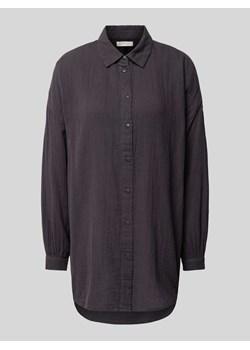 Bluzka o kroju oversized z wykładanym kołnierzem model ‘THYRA’ ze sklepu Peek&Cloppenburg  w kategorii Koszule damskie - zdjęcie 171426508