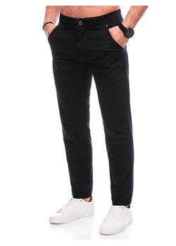 Spodnie męskie chino 1466P - czarne ze sklepu Edoti w kategorii Spodnie męskie - zdjęcie 171427997