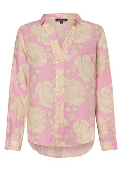 Franco Callegari Damska bluzka lniana Kobiety len różowy wzorzysty ze sklepu vangraaf w kategorii Bluzki damskie - zdjęcie 171428028