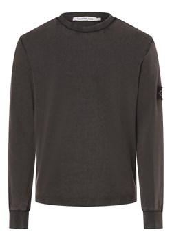 Calvin Klein Jeans Męska koszula z długim rękawem Mężczyźni Bawełna czarny marmurkowy ze sklepu vangraaf w kategorii T-shirty męskie - zdjęcie 171428039