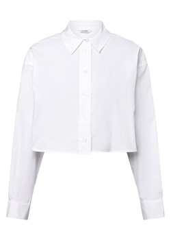 mbyM Bluzka damska - Emele-M Kobiety Bawełna biały jednolity ze sklepu vangraaf w kategorii Koszule damskie - zdjęcie 171428067