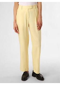 IPURI Spodnie z zawartością lnu Kobiety len waniliowy jednolity ze sklepu vangraaf w kategorii Spodnie damskie - zdjęcie 171428088