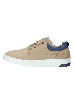 Bullboxer Skórzane sneakersy w kolorze beżowym ze sklepu Limango Polska w kategorii Trampki męskie - zdjęcie 171432187