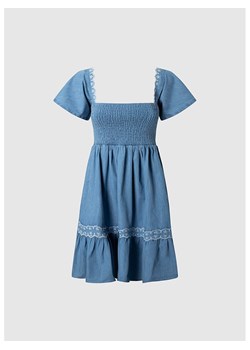 Pepe Jeans Sukienka dżinsowa w kolorze niebieskim ze sklepu Limango Polska w kategorii Sukienki - zdjęcie 171432275