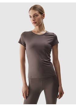 4F Koszulka sportowa w kolorze brązowym ze sklepu Limango Polska w kategorii Bluzki damskie - zdjęcie 171432547