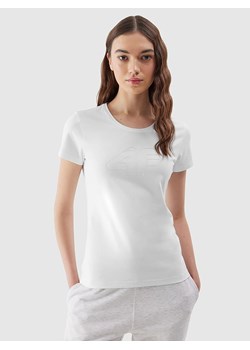 4F Koszulka w kolorze białym ze sklepu Limango Polska w kategorii Bluzki damskie - zdjęcie 171432748