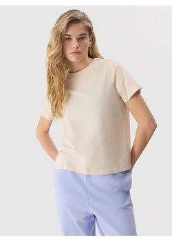 4F Koszulka w kolorze beżowym ze sklepu Limango Polska w kategorii Bluzki damskie - zdjęcie 171432807