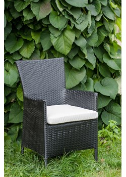 Krzesło ogrodowe CAPITALE z czarnego technorattanu ze sklepu Bello Giardino w kategorii Krzesła ogrodowe - zdjęcie 171433509