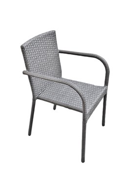 Krzesło ogrodowe z szarego technorattanu Sottile ze sklepu Bello Giardino w kategorii Krzesła ogrodowe - zdjęcie 171434039