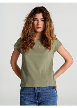 Sinsay - Koszulka z nadrukiem - zielony ze sklepu Sinsay w kategorii Bluzki damskie - zdjęcie 171434867