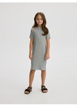 Reserved - Sukienka z wycięciami - jasnoszary ze sklepu Reserved w kategorii Sukienki dziewczęce - zdjęcie 171435047