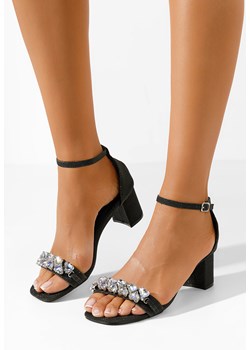 Czarne eleganckie sandały Ravosa V3 ze sklepu Zapatos w kategorii Sandały damskie - zdjęcie 171435177
