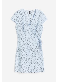 H & M - Kopertowa sukienka z krepy - Niebieski ze sklepu H&M w kategorii Sukienki - zdjęcie 171438125