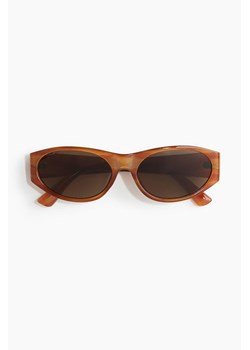 H & M - Owalne okulary przeciwsłoneczne - Beżowy ze sklepu H&M w kategorii Okulary przeciwsłoneczne męskie - zdjęcie 171438127