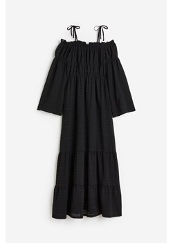 H & M - Sukienka z odkrytymi ramionami - Czarny ze sklepu H&M w kategorii Sukienki - zdjęcie 171438205
