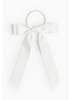 H & M - Gumka do włosów zdobiona kokardą - Biały ze sklepu H&M w kategorii Gumki do włosów - zdjęcie 171438309