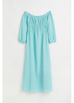 H & M - Sukienka z odkrytymi ramionami - Turkusowy ze sklepu H&M w kategorii Sukienki - zdjęcie 171438328