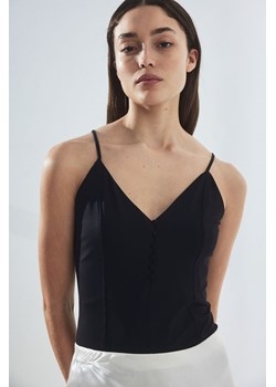 H & M - Body thong z guzikami - Czarny ze sklepu H&M w kategorii Bluzki damskie - zdjęcie 171438329
