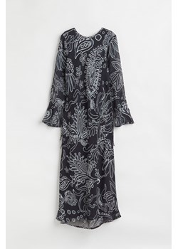 H & M - Szyfonowa sukienka we wzory - Czarny ze sklepu H&M w kategorii Sukienki - zdjęcie 171438379
