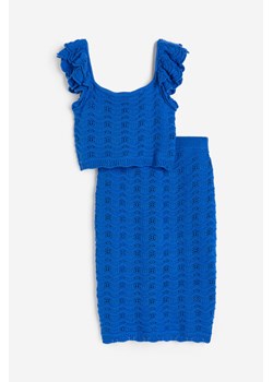 H & M - MAMA Komplet 2-częściowy z topem i spódnicą - Niebieski ze sklepu H&M w kategorii Odzież ciążowa - zdjęcie 171438399