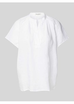 Bluzka z kołnierzem z lamówką w jednolitym kolorze ze sklepu Peek&Cloppenburg  w kategorii Bluzki damskie - zdjęcie 171438486