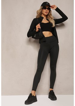 Czarne Sportowe Legginsy High Waist Vesara ze sklepu Renee odzież w kategorii Spodnie damskie - zdjęcie 171438818