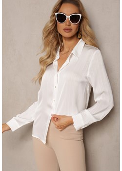 Biała Klasyczna Koszula z Guzikami Pianelle ze sklepu Renee odzież w kategorii Koszule damskie - zdjęcie 171438838