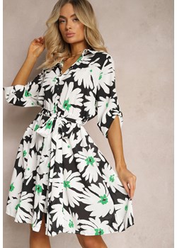 Czarno-Biała Sukienka Chavis ze sklepu Renee odzież w kategorii Sukienki - zdjęcie 171439138