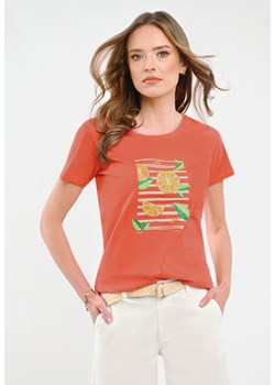 T-shirt z nadrukiem T-VALERY ze sklepu Volcano.pl w kategorii Bluzki damskie - zdjęcie 171443718