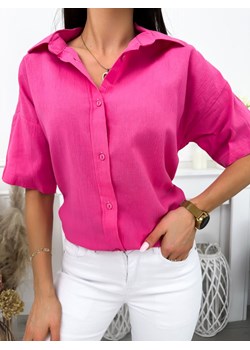 Różowa Koszula ze sklepu ModnaKiecka.pl w kategorii Koszule damskie - zdjęcie 171444276