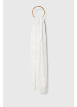 Morgan szal damski kolor biały gładki ze sklepu ANSWEAR.com w kategorii Szaliki i chusty damskie - zdjęcie 171444895