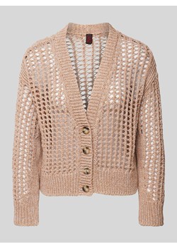 Kardigan z ażurowym wzorem ze sklepu Peek&Cloppenburg  w kategorii Swetry damskie - zdjęcie 171446995