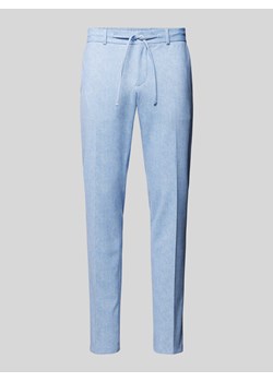 Spodnie ze wzorem w paski i tunelem ze sklepu Peek&Cloppenburg  w kategorii Spodnie męskie - zdjęcie 171447277