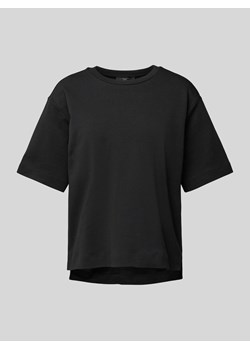 T-shirt w jednolitym kolorze z okrągłym dekoltem ze sklepu Peek&Cloppenburg  w kategorii Bluzki damskie - zdjęcie 171447417