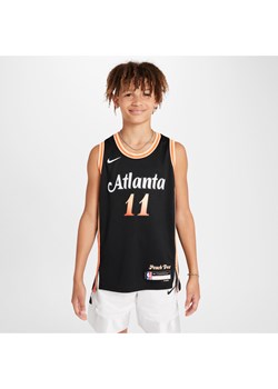 Koszulka dla dużych dzieci Nike Dri-FIT NBA Swingman Trae Young Atlanta Hawks City Edition - Czerń ze sklepu Nike poland w kategorii T-shirty chłopięce - zdjęcie 171447518