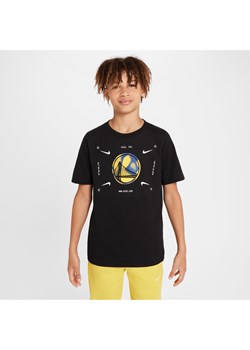 T-shirt z logo dla dużych dzieci (chłopców) Nike NBA Golden State Warriors - Czerń ze sklepu Nike poland w kategorii T-shirty chłopięce - zdjęcie 171447566