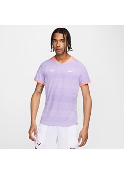 Męska koszulka tenisowa z krótkim rękawem Dri-FIT ADV Rafa - Fiolet ze sklepu Nike poland w kategorii T-shirty męskie - zdjęcie 171447597