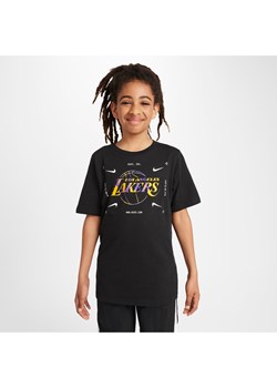 T-shirt z logo dla dużych dzieci (chłopców) Nike NBA Los Angeles Lakers - Czerń ze sklepu Nike poland w kategorii Bluzki dziewczęce - zdjęcie 171447617
