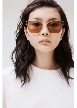 H & M - Okulary przeciwsłoneczne typu „kocie oczy" - Złoty ze sklepu H&M w kategorii Okulary przeciwsłoneczne damskie - zdjęcie 171447986