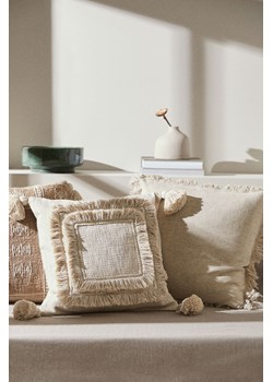 H & M - Bawełniana poszewka na poduszkę - Beżowy ze sklepu H&M w kategorii Poszewki na poduszki - zdjęcie 171447998