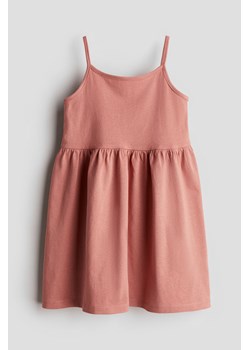 H & M - Sukienka z bawełnianego dżerseju - Pomarańczowy ze sklepu H&M w kategorii Sukienki dziewczęce - zdjęcie 171448077