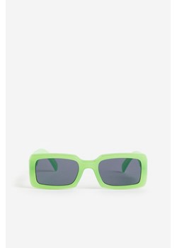 H & M - Prostokątne okulary przeciwsłoneczne - Zielony ze sklepu H&M w kategorii Okulary przeciwsłoneczne męskie - zdjęcie 171448107
