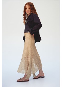 H & M - Asymetryczna spódnica o koronkowym wyglądzie - Biały ze sklepu H&M w kategorii Spódnice - zdjęcie 171448126