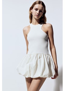 H & M - Sukienka z bombkowym dołem - Biały ze sklepu H&M w kategorii Sukienki - zdjęcie 171448215