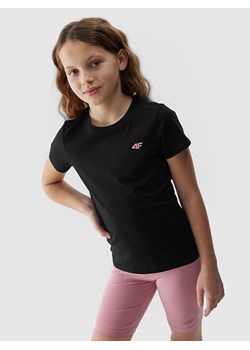4F Koszulka w kolorze czarnym ze sklepu Limango Polska w kategorii Bluzki dziewczęce - zdjęcie 171448746