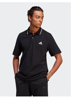 adidas Polo Essentials IC9314 Czarny Regular Fit ze sklepu MODIVO w kategorii T-shirty męskie - zdjęcie 171449199